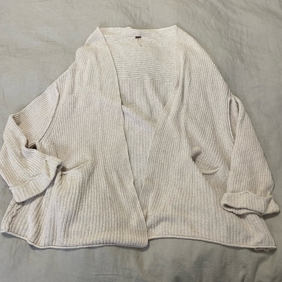 Free People Low Tide Cardigan in Cream size XS/S - Picture 4 of 4